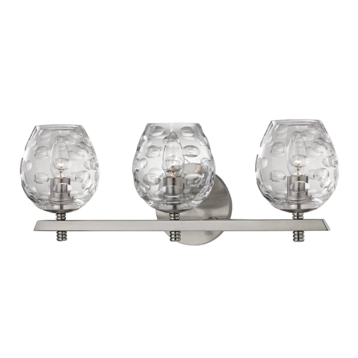 3 Light Bath Bracket Satin Nickel X121