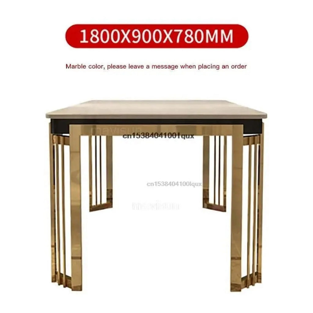Marble Rectangular Dining Table with Chairs M41153