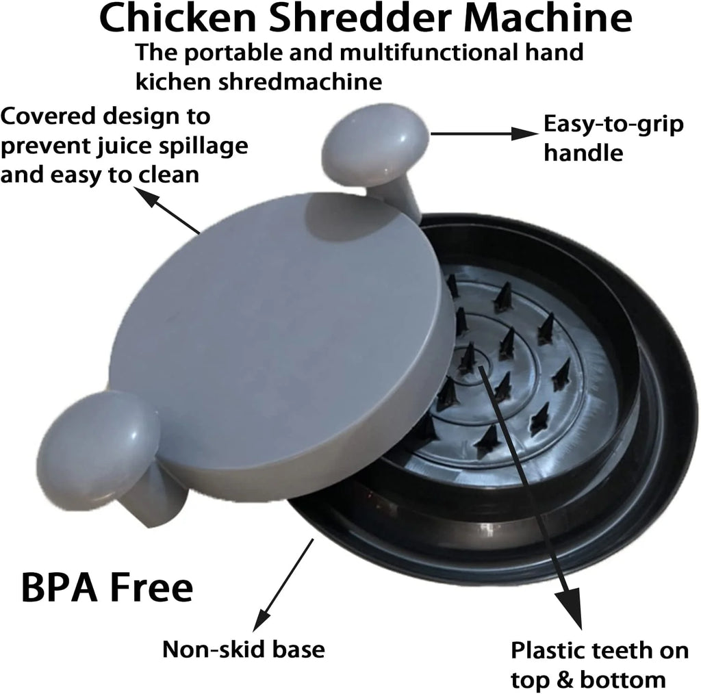 Chicken Shredder Tool with Handles and Non-Skid Base V93120