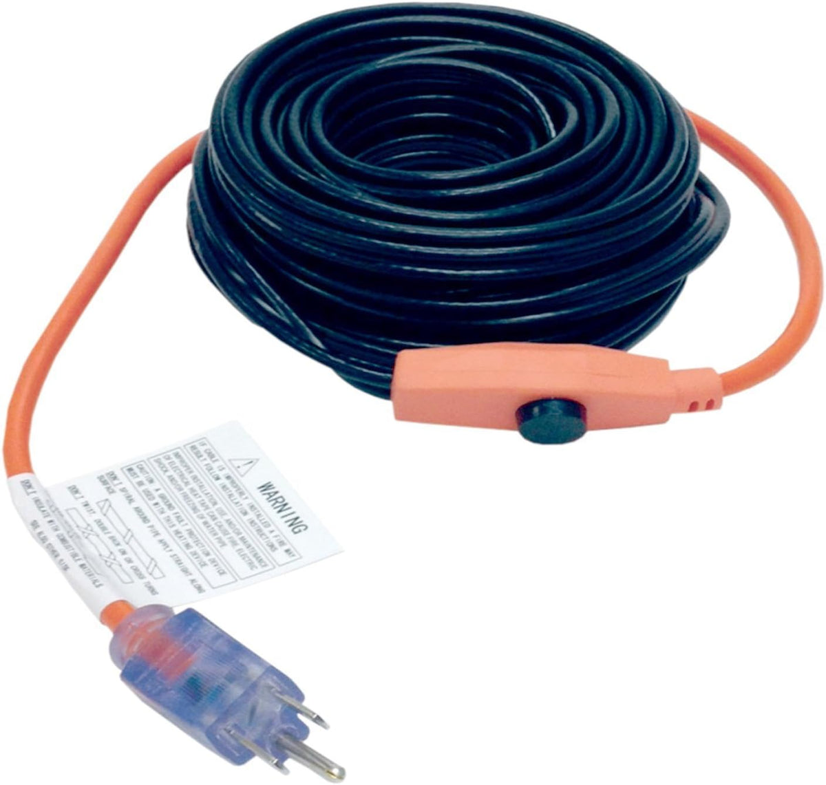 18 Ft Red Pipe Heating Cable With Thermostat F34544