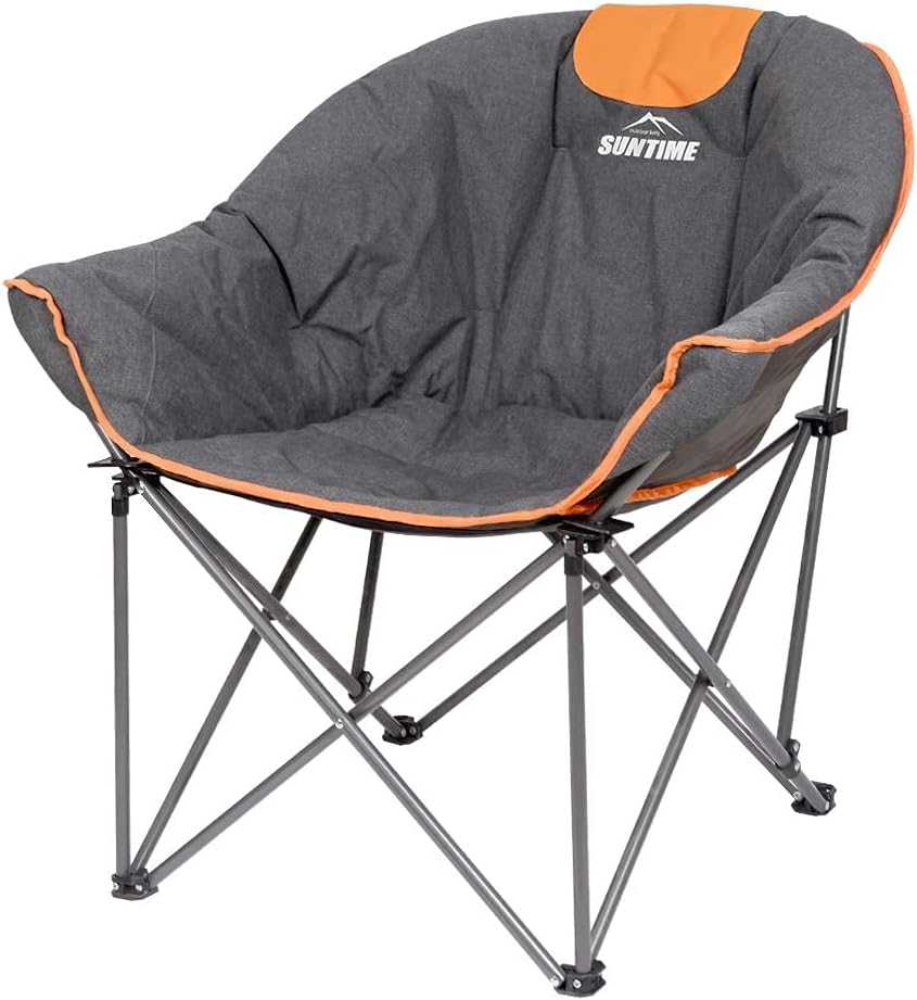 Oversize Padded Folding Chair with Carry Bag W641451
