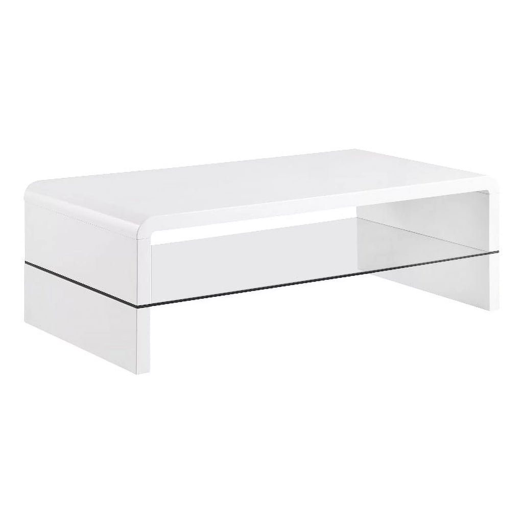White High Gloss Wood Coffee Table E538