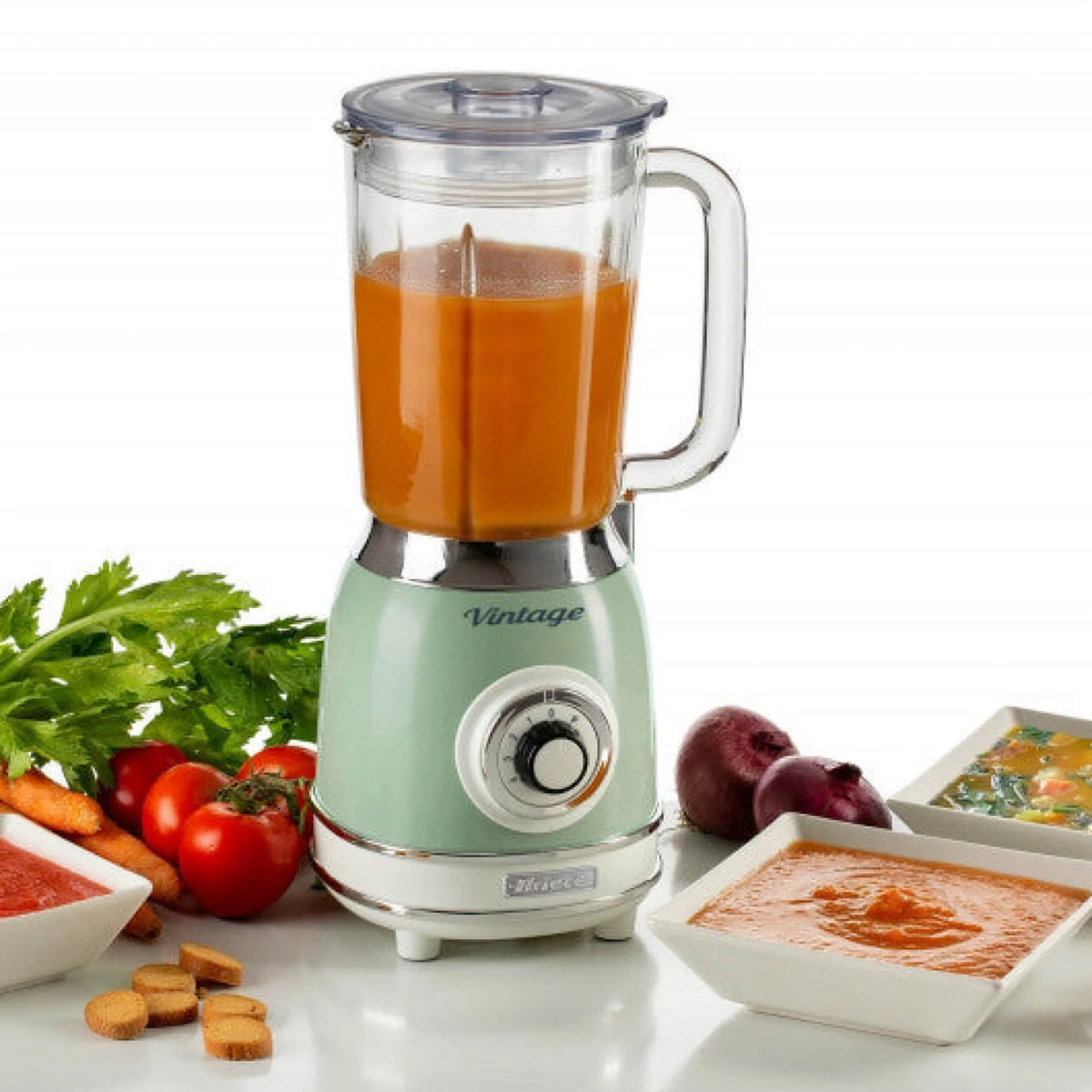 Green 1000W Vintage Blender Q699422