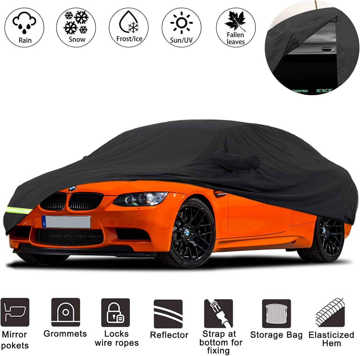 Waterproof Car Covers 190T Custom Fit Pack of 2 Y8966