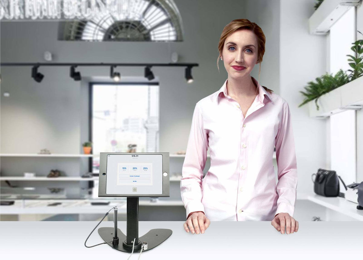 Dual Security Kiosk Stand with Locking Case T6461