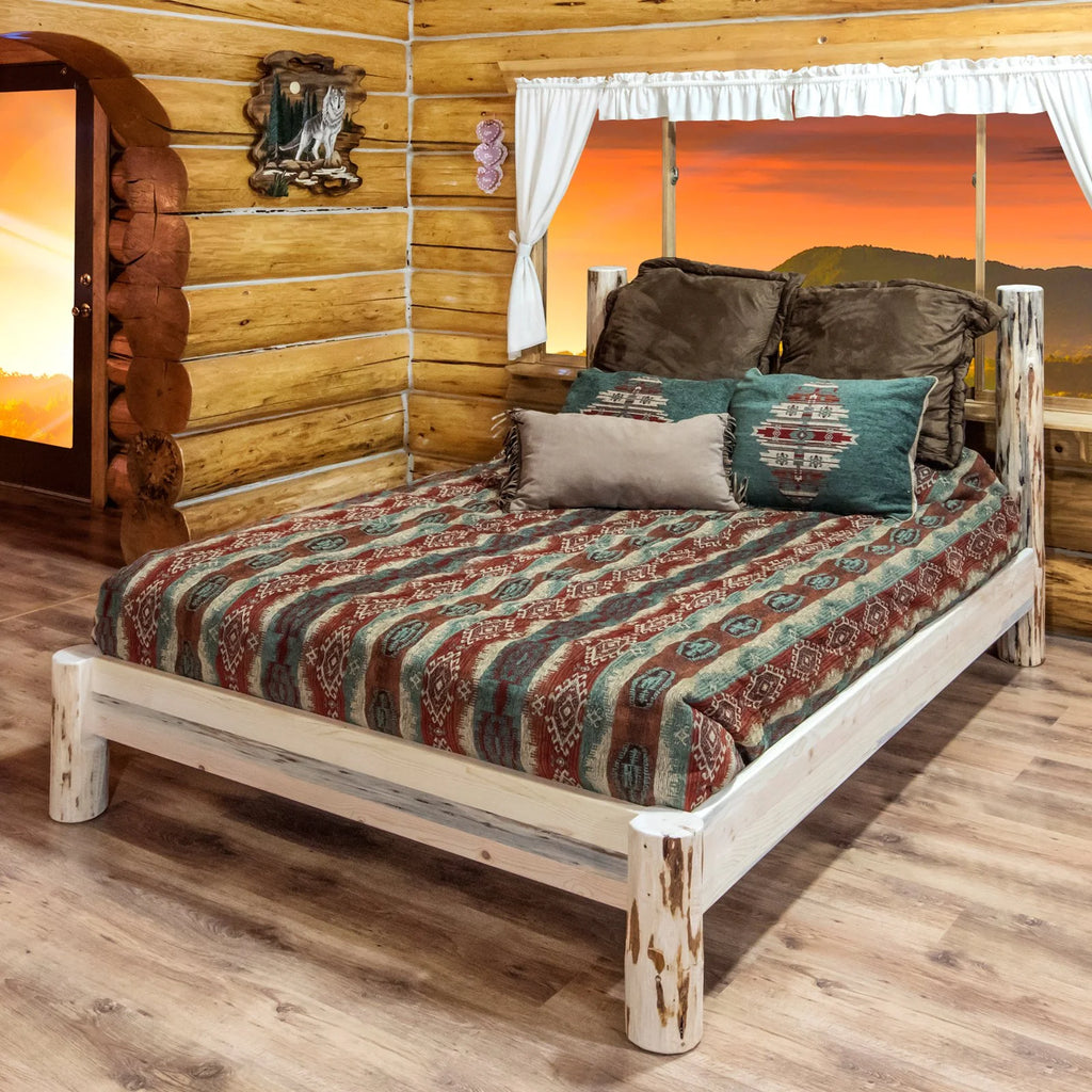 Full Platform Bed with Storage E808477