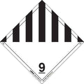 Miscellaneous Dangerous Goods Placard, Permanent Vinyl, Pack of 25 D59680