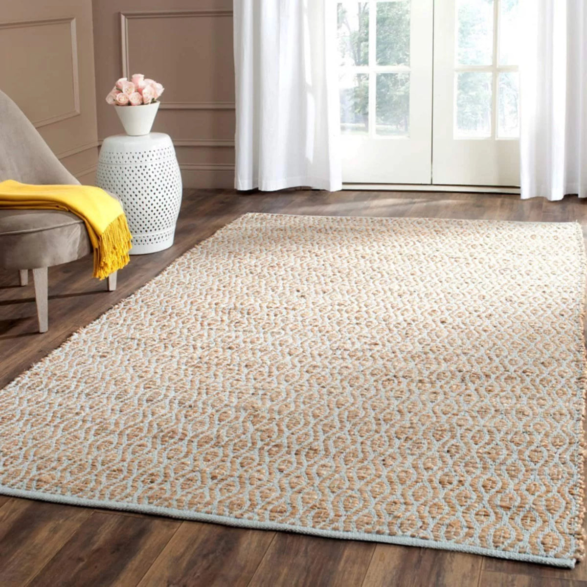 3' x 5' Braided Geometric Area Rug S78977