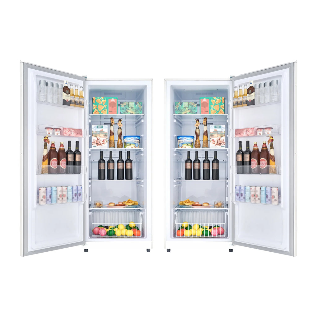 17 cu. ft Convertible Upright Freezer/Refrigerator in White with Reversible Door F8003