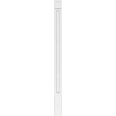 Raised Panel PVC Pilaster with Decorative Capital and Base (Pair) R104