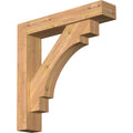5 1/2x22W x 28x22D x 28x22H Smooth Bracket with Offset Brace, Western Red Cedar E311128