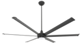Black 84 Ceiling Fan with Downlight LED W3655