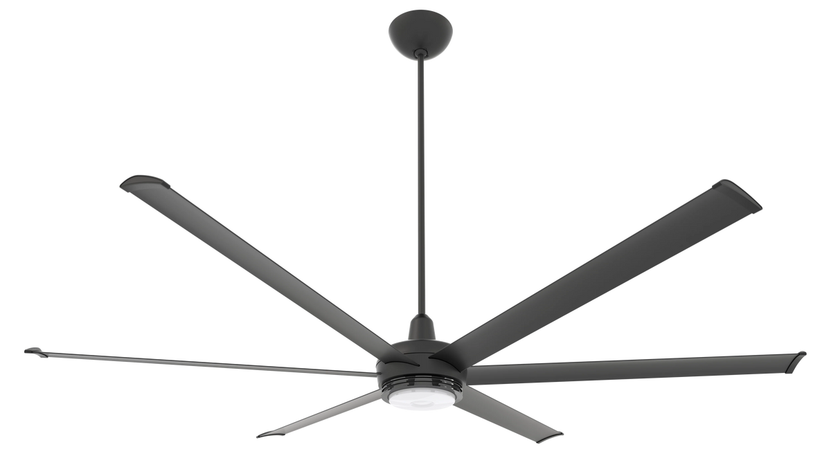 Black 84 Ceiling Fan with Downlight LED W3655