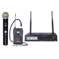 UHF Wireless Lavalier Microphone and Instrument/Guitar System L84741