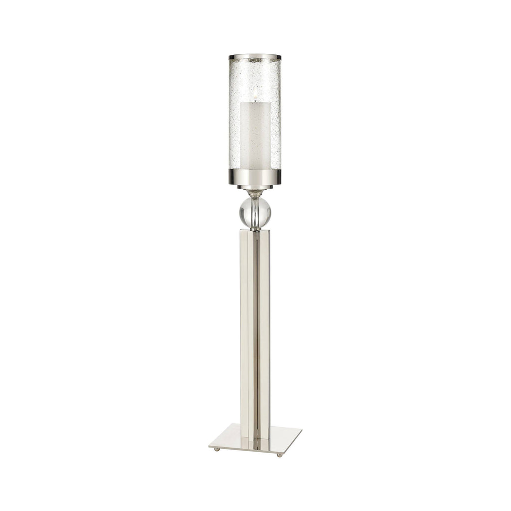 Tall Guy Candle Holder in Chrome and Clear J910405