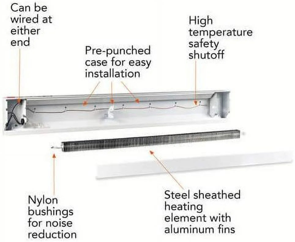 500 Watt 30 In Electric Baseboard Heater R459