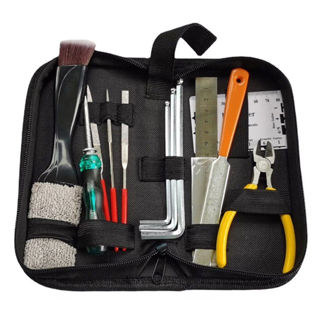 15 PCS Guitar Maintenance Tool Kit with Cleaning Brush H784955
