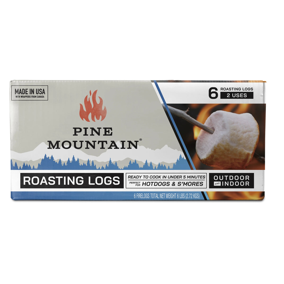 6 logs Food-Safe Cooking Firelog A97447