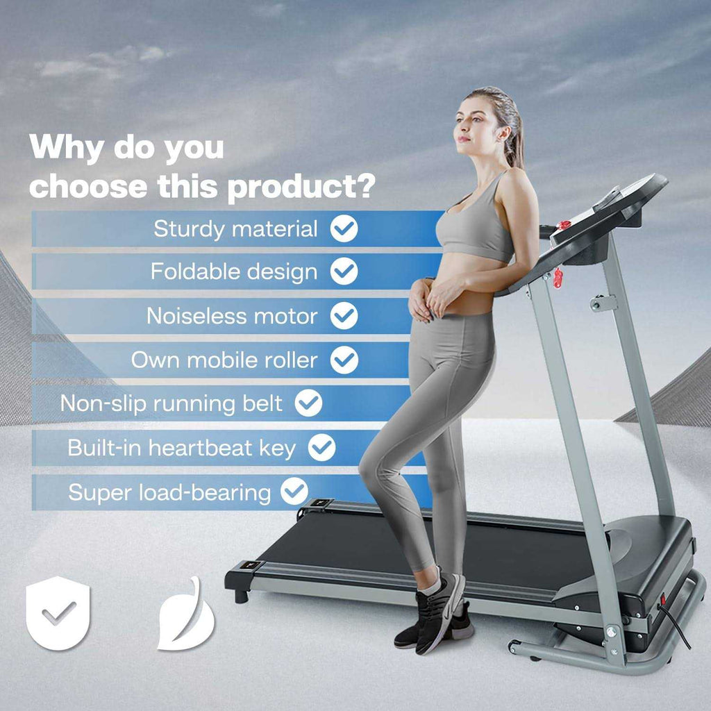 Foldable Electric Treadmill with Incline T225
