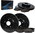Front + Rear Brake Rotors with Carbon Metallic Pads U51564