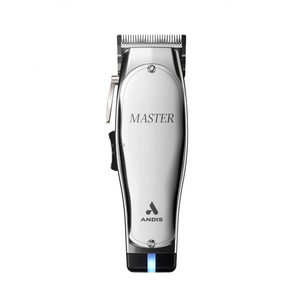 Silver Corded/Cordless Hair Trimmer with Adjustable Carbon Steel Blade L8262
