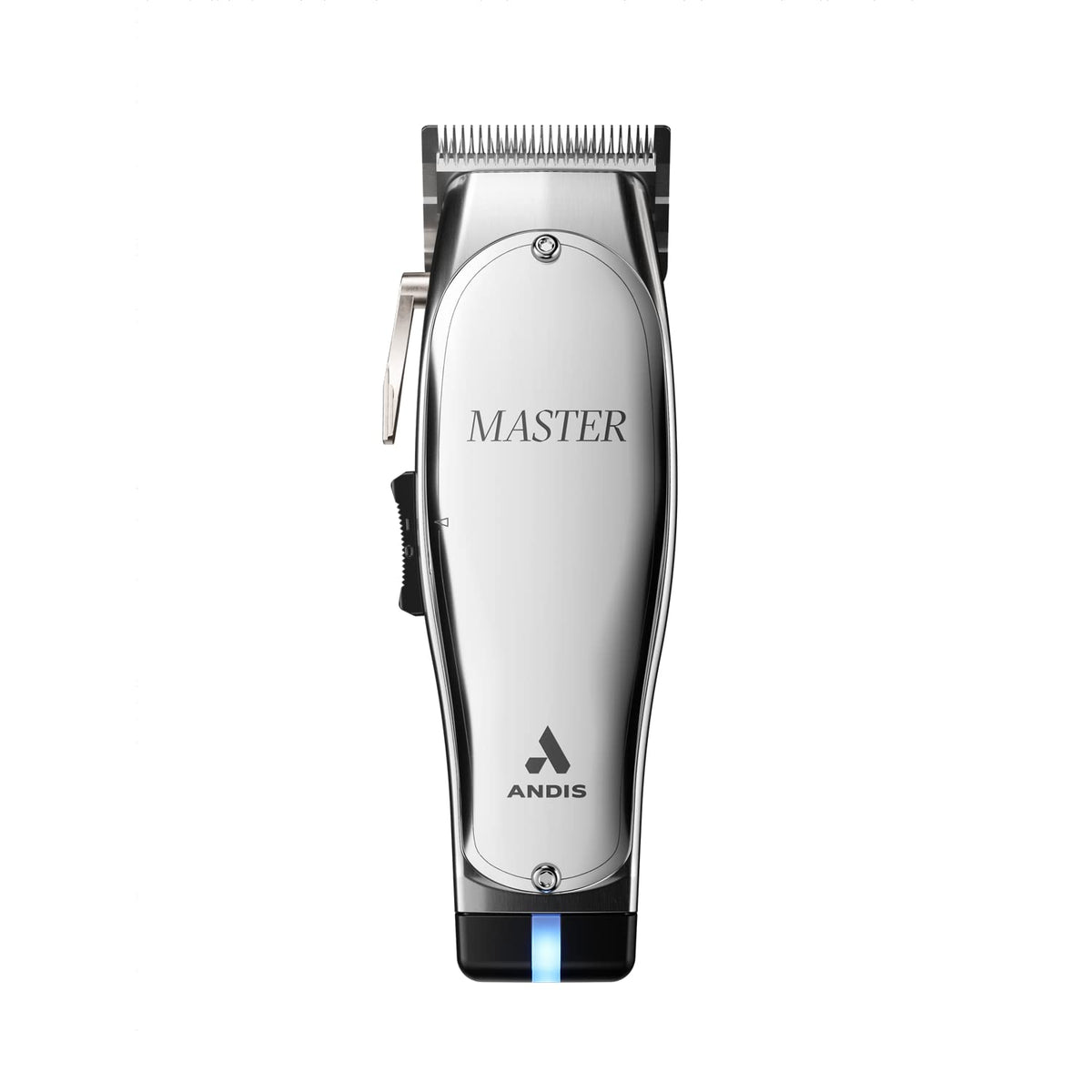 Silver Corded/Cordless Hair Trimmer with Adjustable Carbon Steel Blade L8262