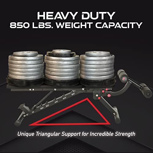 Adjustable Weight Bench for Incline Decline Strength Training F971