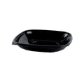 Black 32 oz. Square Pet Plastic Bowl A352