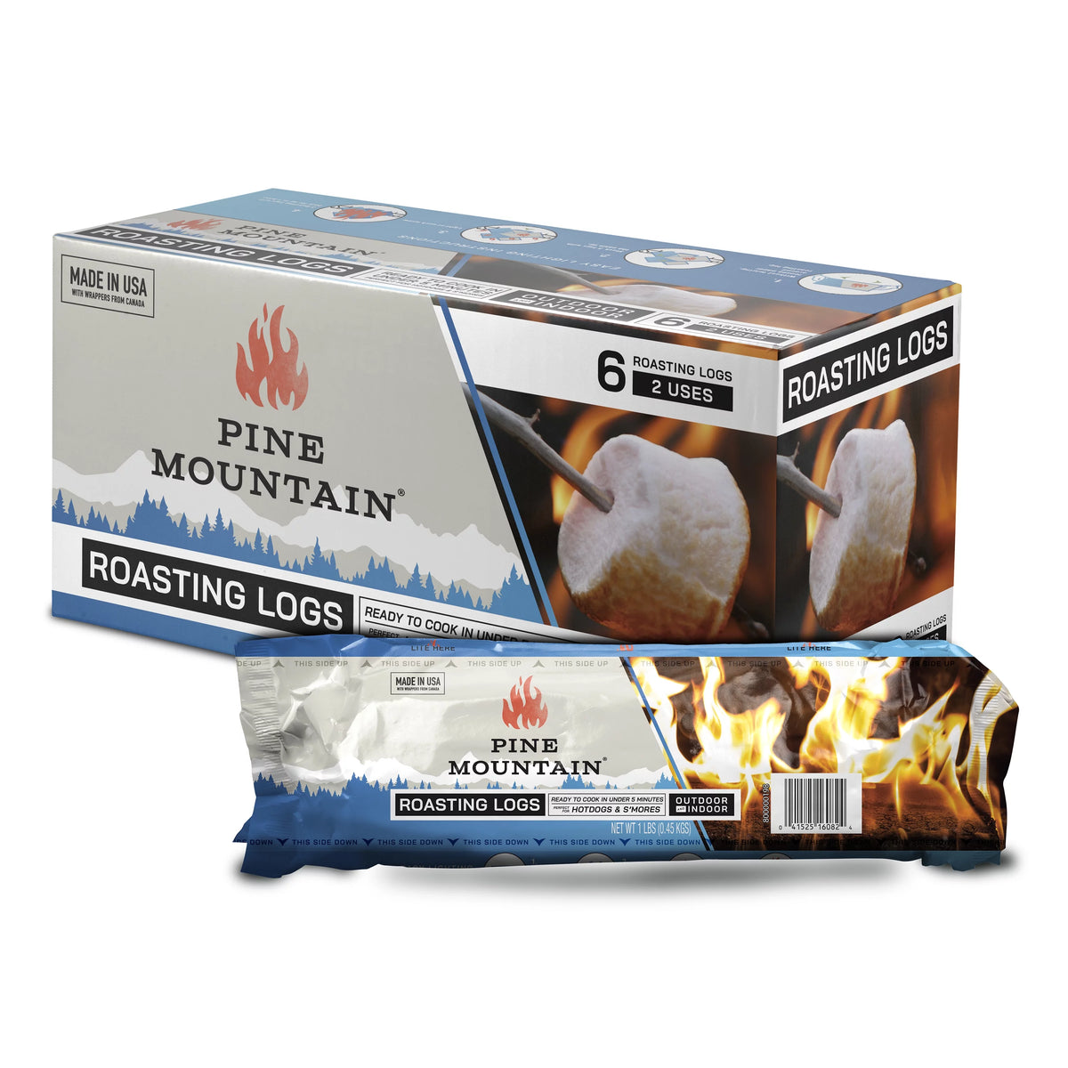 6 logs Food-Safe Cooking Firelog A97447