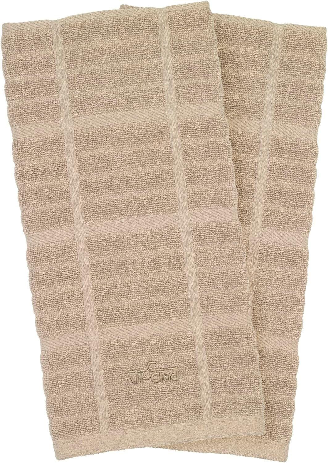 Cappuccino Solid Kitchen Towel - 2 Pack D994827