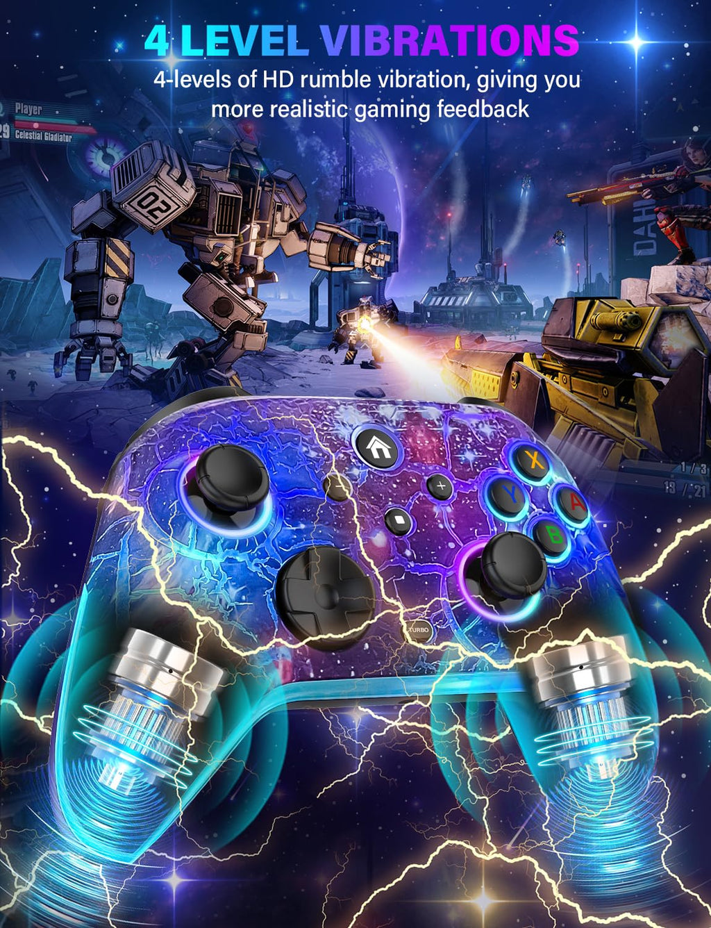 Wireless Switch Pro Controller with 1200mAh Rechargeable Battery S37527