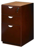 Cherry Finish Pedestal File Cabinet P6542