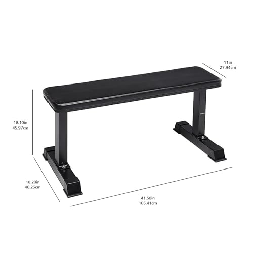 Black Flat Weight Bench W835685