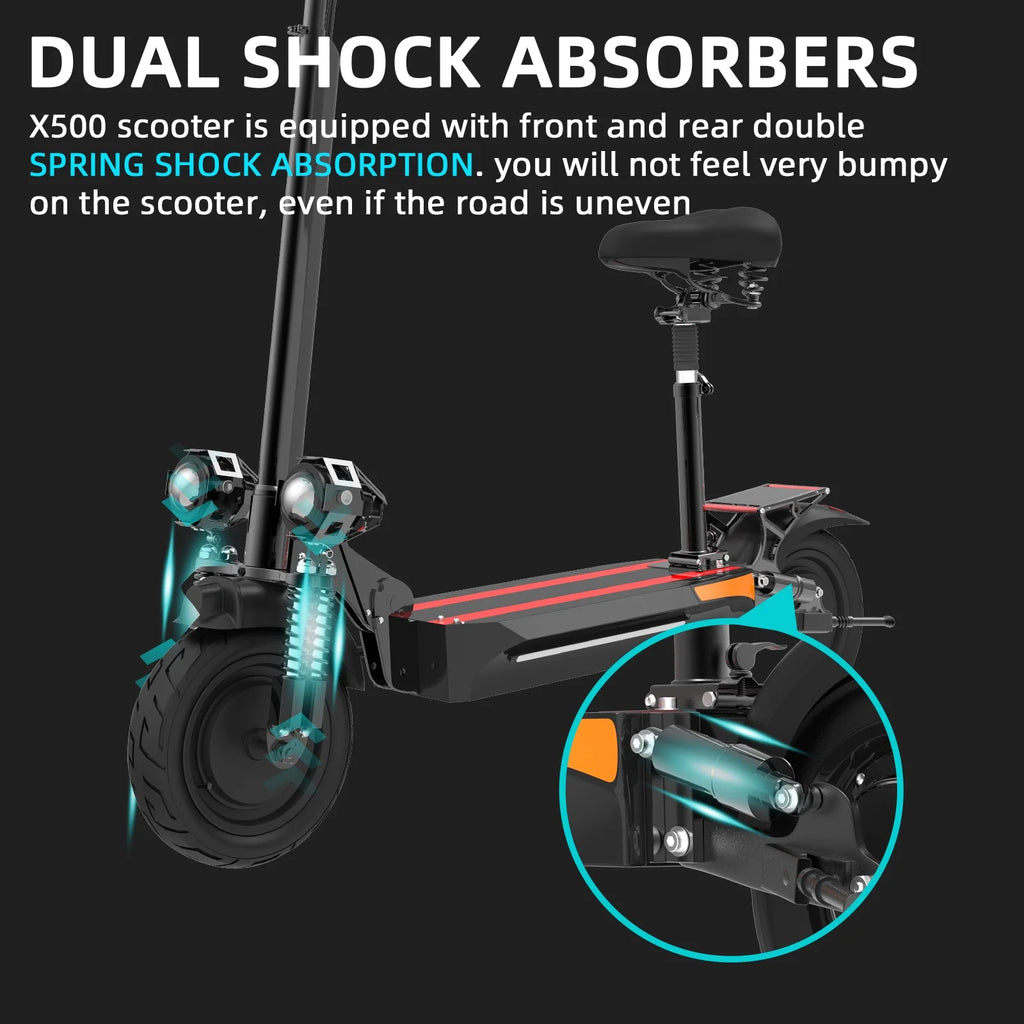 2000W Dual Motor Foldable Electric Scooter B3223