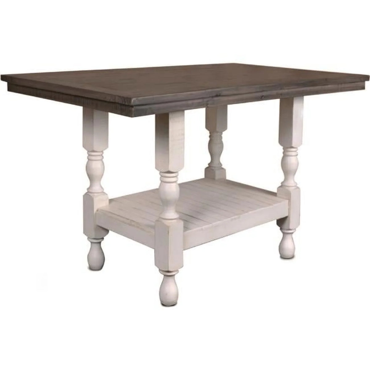 60 in. Rustic Rectangular Counter Height Dining Table B38209