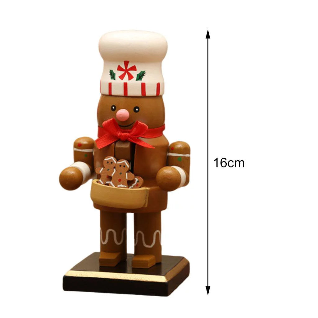 2-pack 16cm Wooden Nutcracker Christmas Décor F93784
