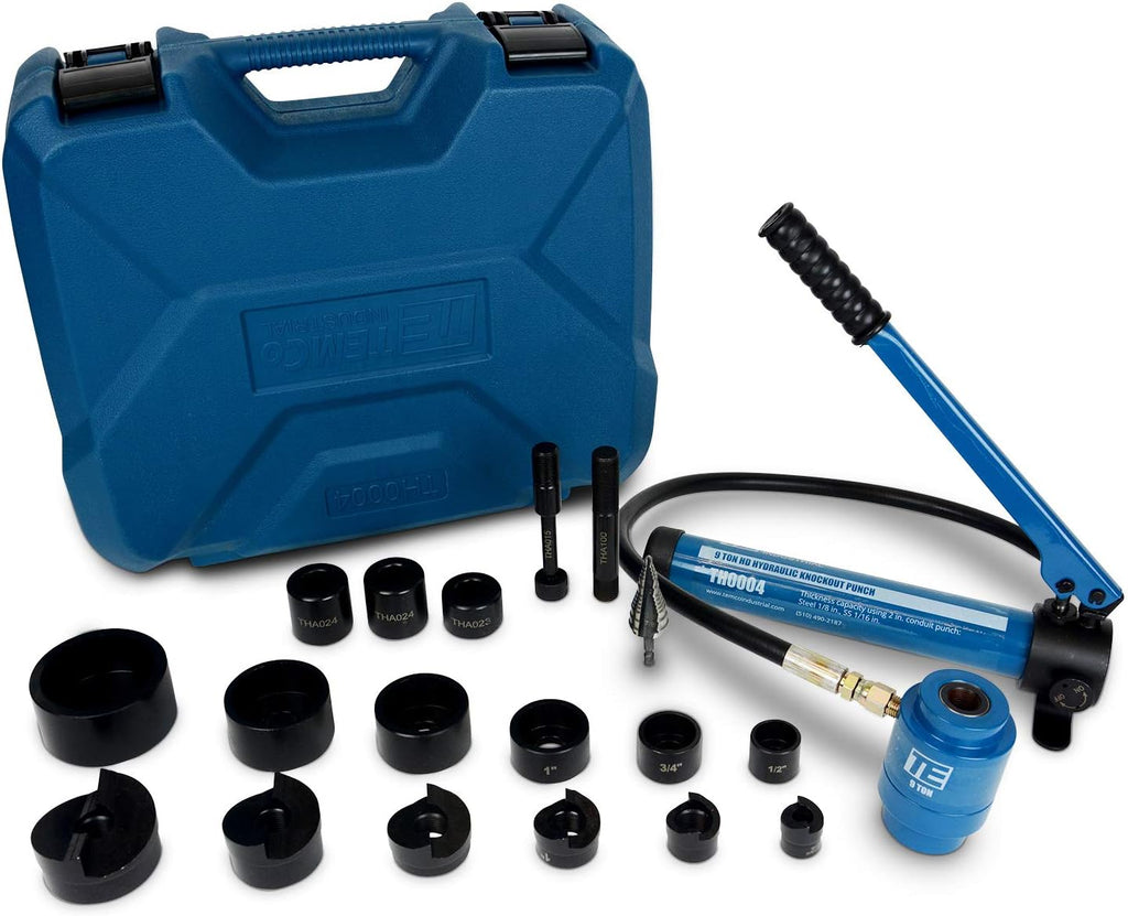 Hydraulic Knockout Punch Electrical Conduit Hole Cutter Set A1639