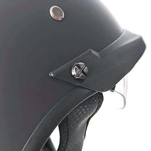 Retro Half Face Motorcycle Helmet with Visor B63903
