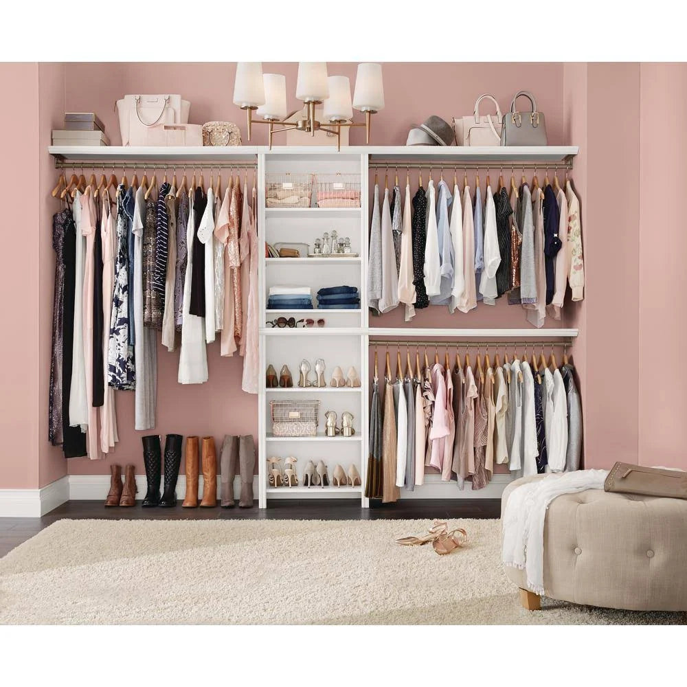 White Wood Closet System C187745