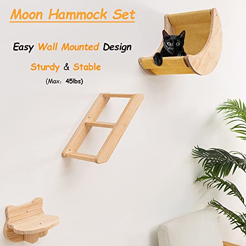 Solid Wood Cat Wall Shelves 3pcs/Set C868