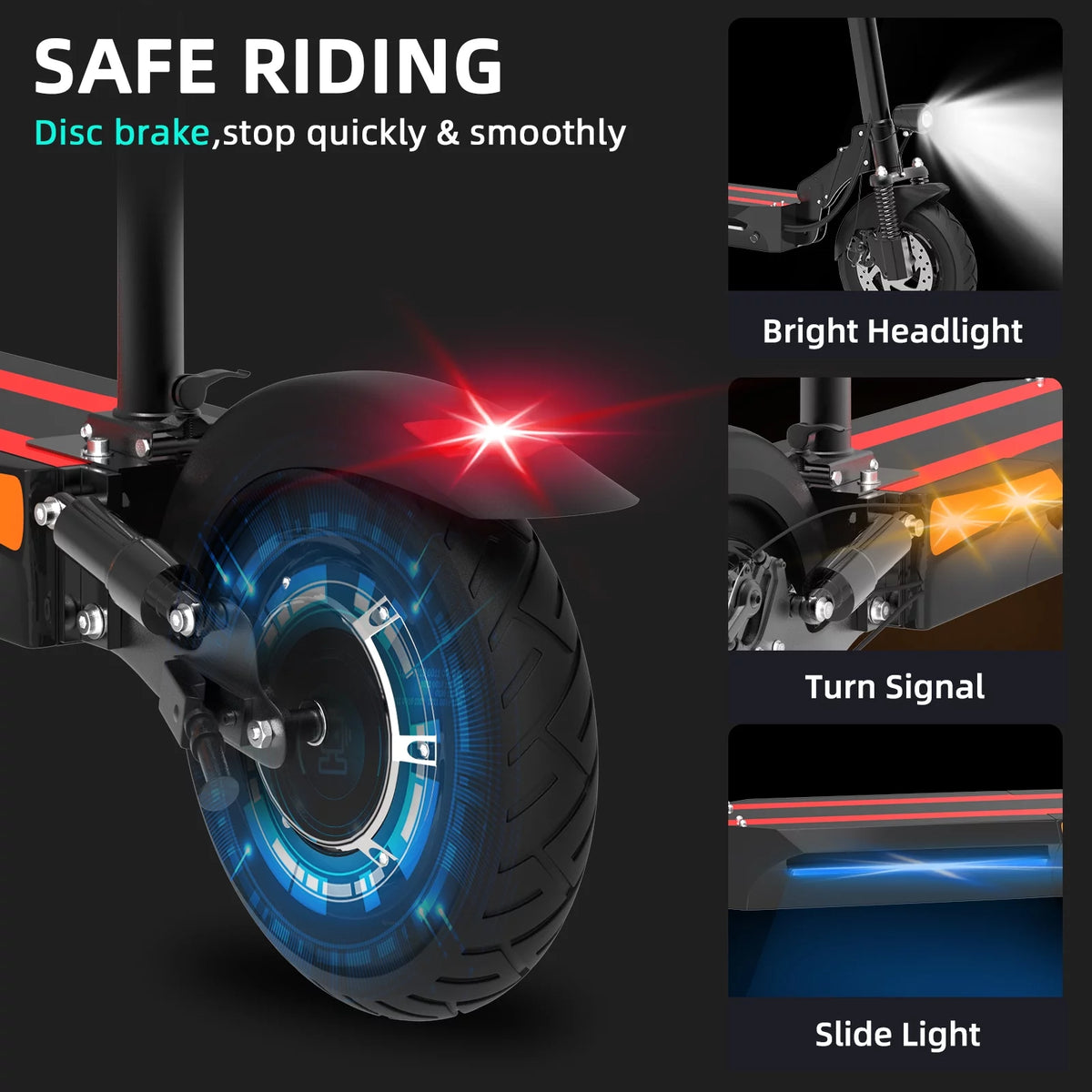 2000W Dual Motor Foldable Electric Scooter B3223