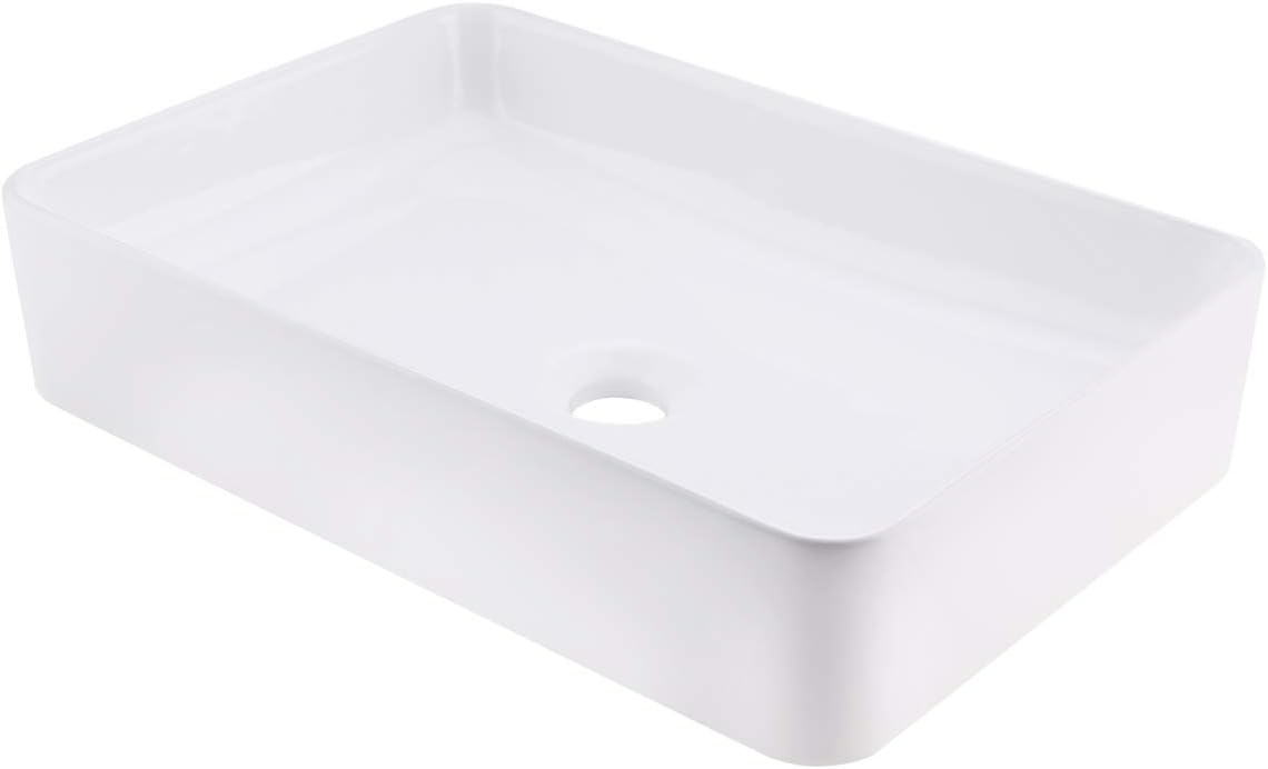 20 Inch Rectangular Matte Black Vessel Sink K23544
