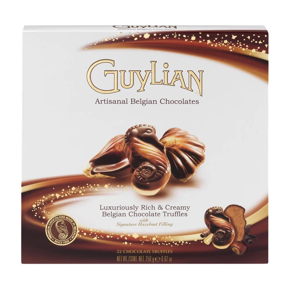 Belgian Seashell Truffles with Hazelnut Filling Chocolate, 8.8 Oz. H8025