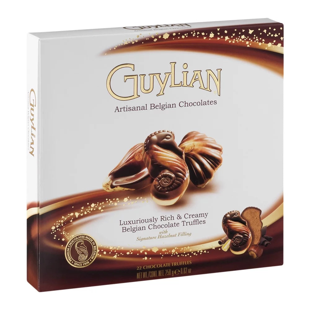 Belgian Seashell Truffles with Hazelnut Filling Chocolate, 8.8 Oz. H8025