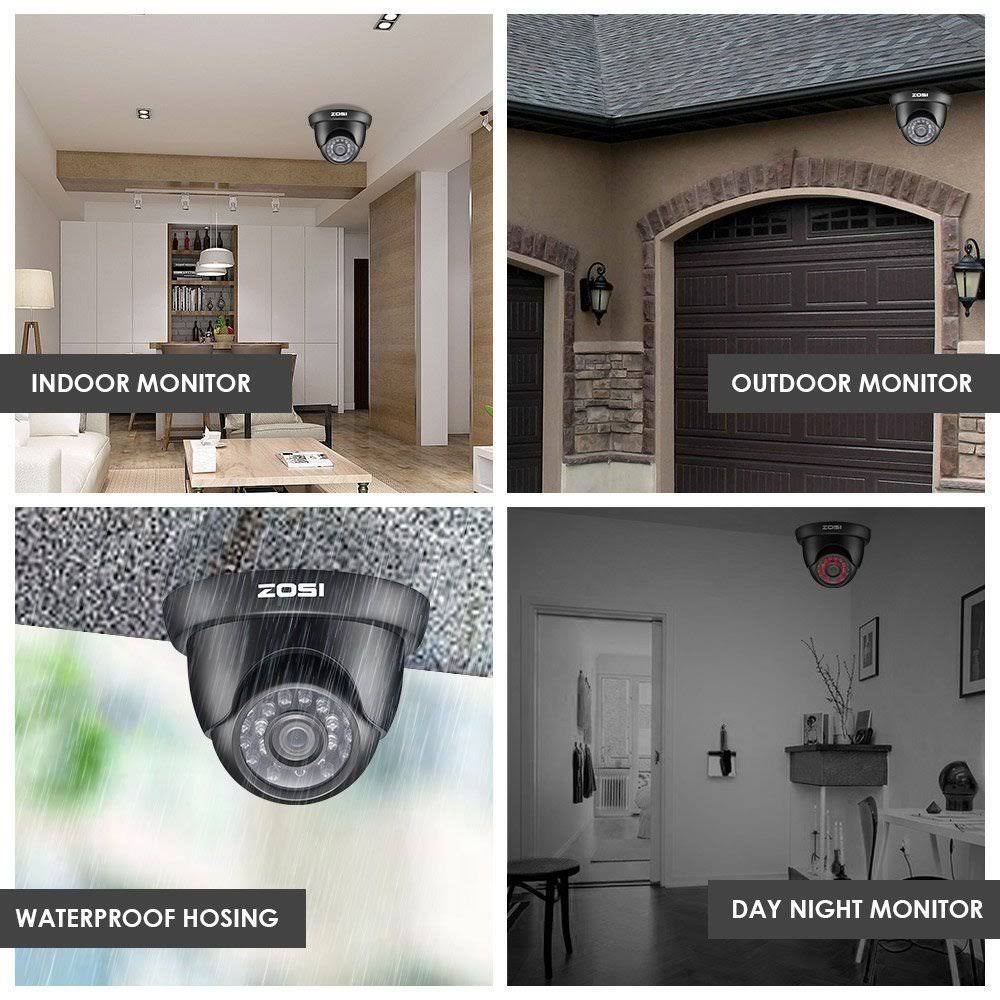 4 Pack 1/3 1000TVL 960H Security Surveillance CCTV Camera Kit K510570