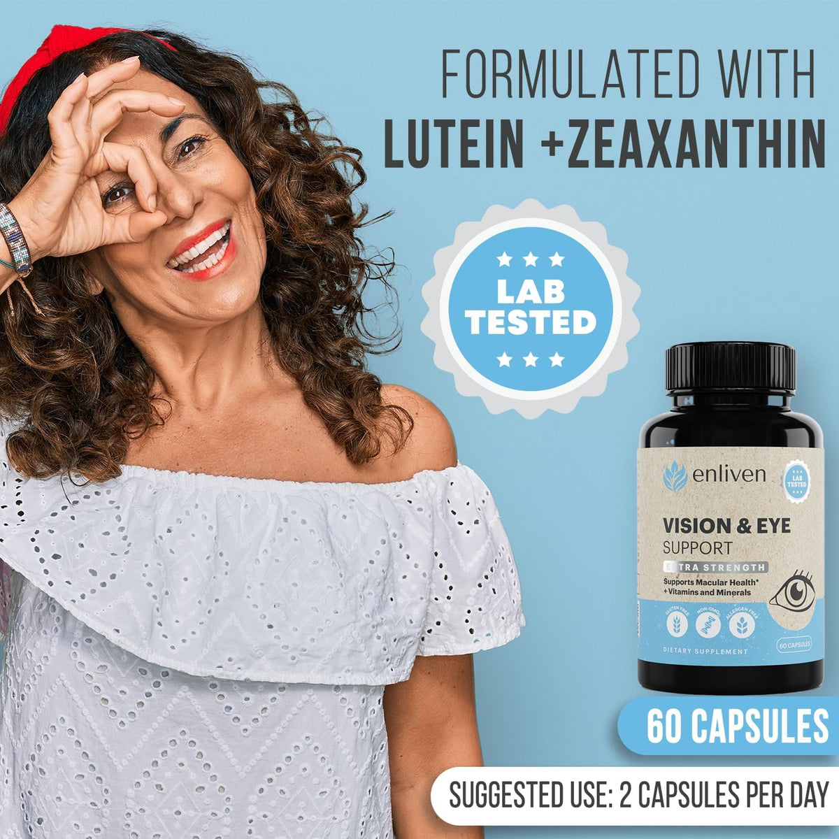 60 Capsules Lutein and Zeaxanthin Supplement R387376