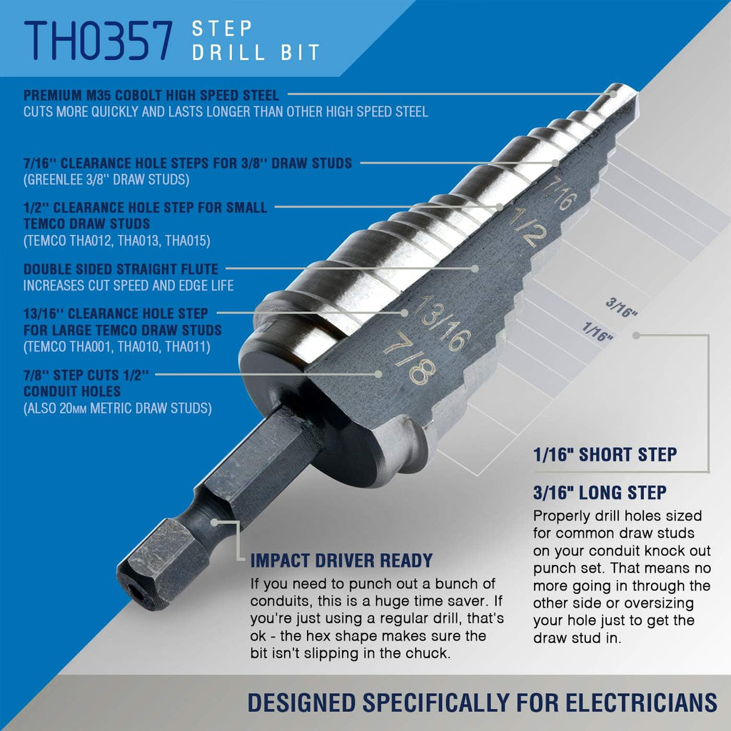Hydraulic Knockout Punch Electrical Conduit Hole Cutter Set A1639