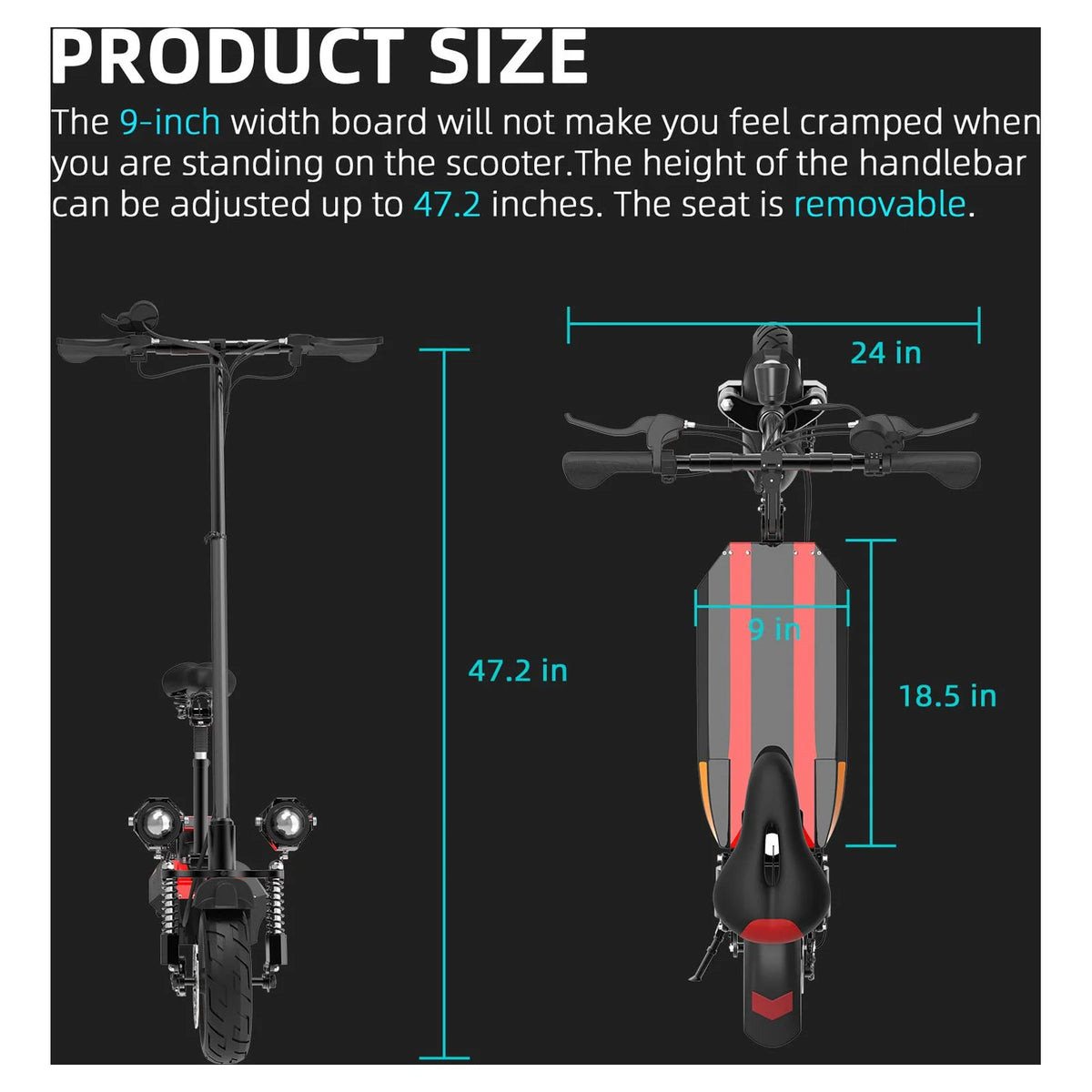 2000W Dual Motor Foldable Electric Scooter B3223