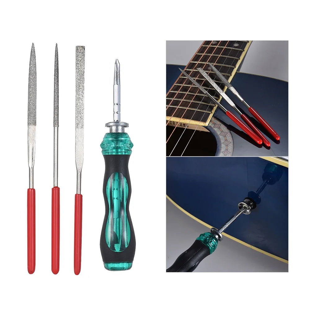 15 PCS Guitar Maintenance Tool Kit with Cleaning Brush H784955