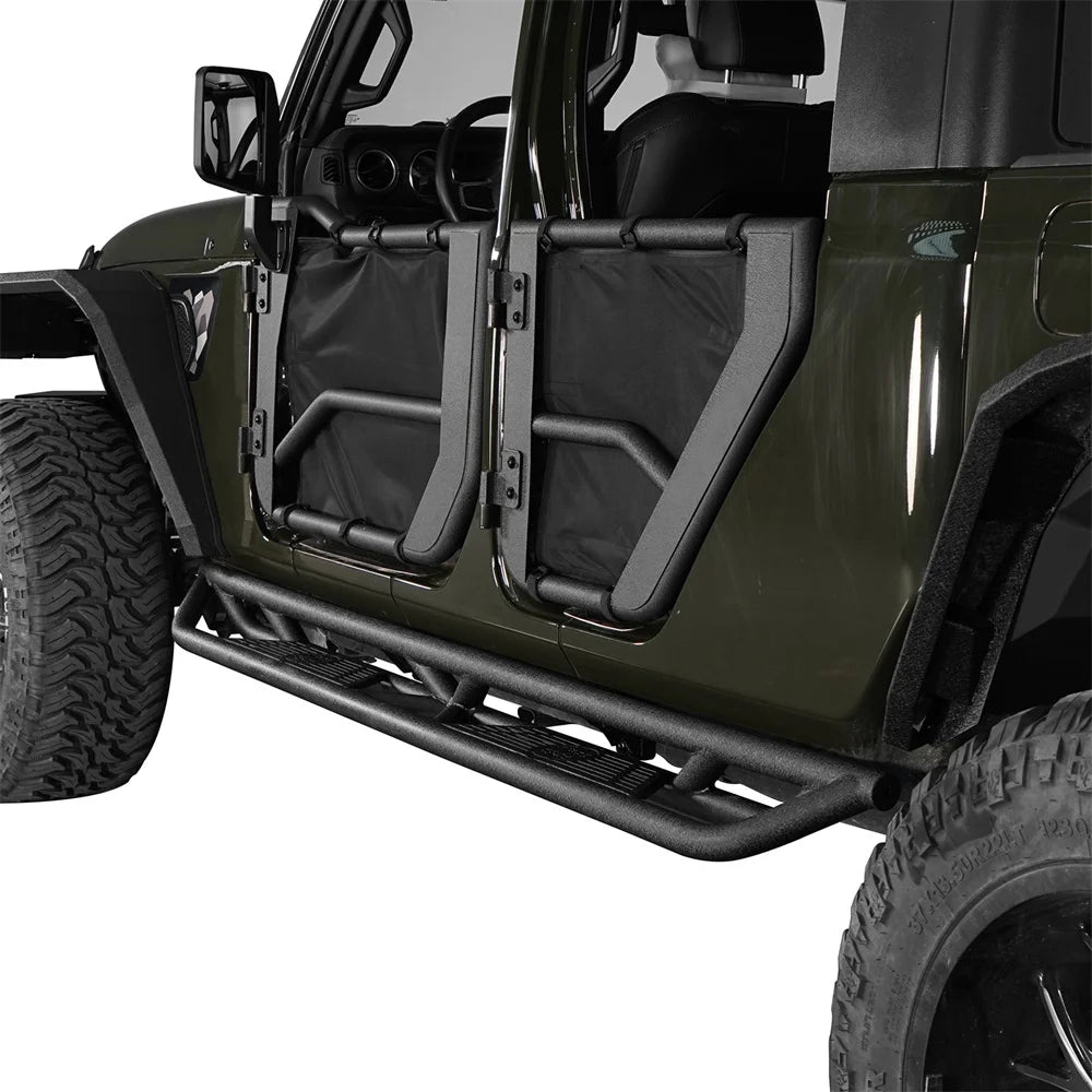 Pair Side Steps Running Board Nerf Bar Black D765764